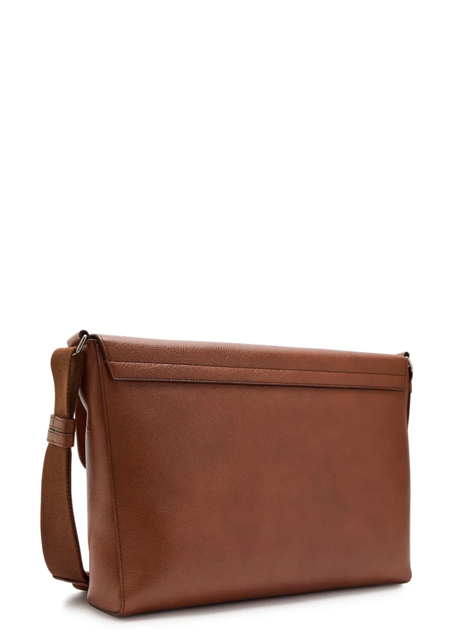 Chiltern grained leather cross-body messenger bag