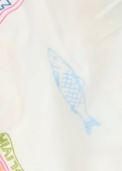 Chlo embroidered cotton-blend shirt