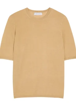 Chryse cashmere and silk-blend T-shirt
