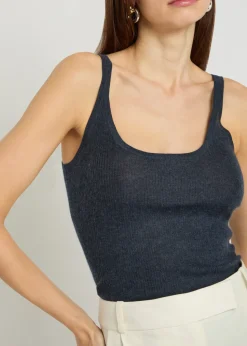 Cinxia cashmere and silk-blend tank