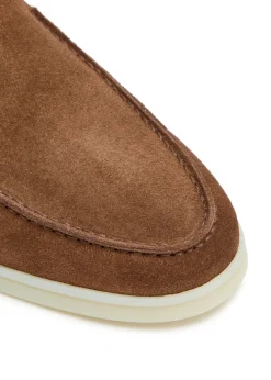 City suede loafers