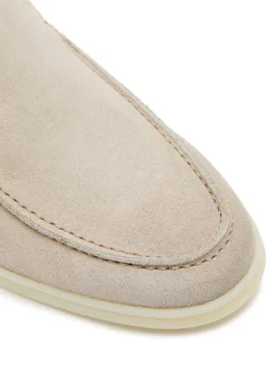 City suede loafers
