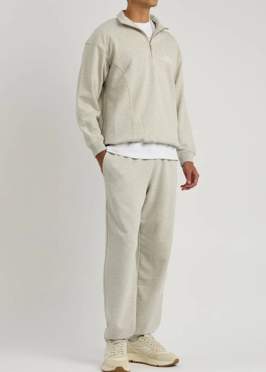 Classic logo half-zip cotton sweatshirt