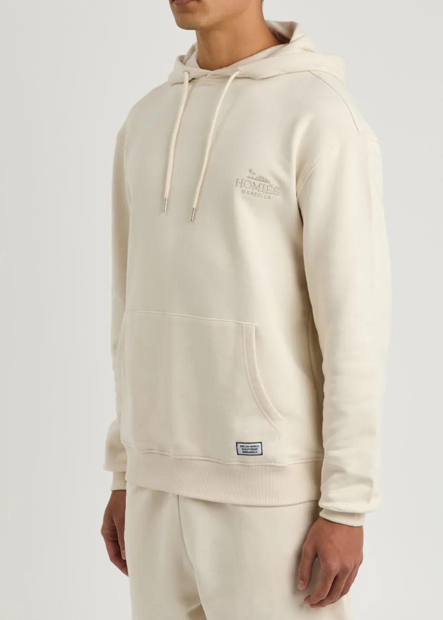 Classic logo-print hooded cotton sweatshirt