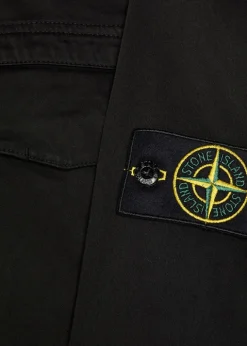 Classic logo stretch-cotton overshirt