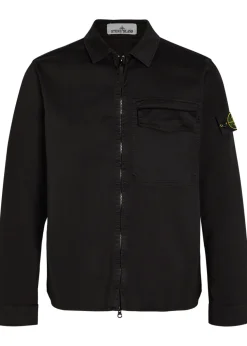 Classic logo stretch-cotton overshirt