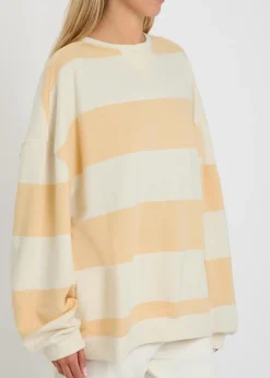 Classic striped terry sweatshirt