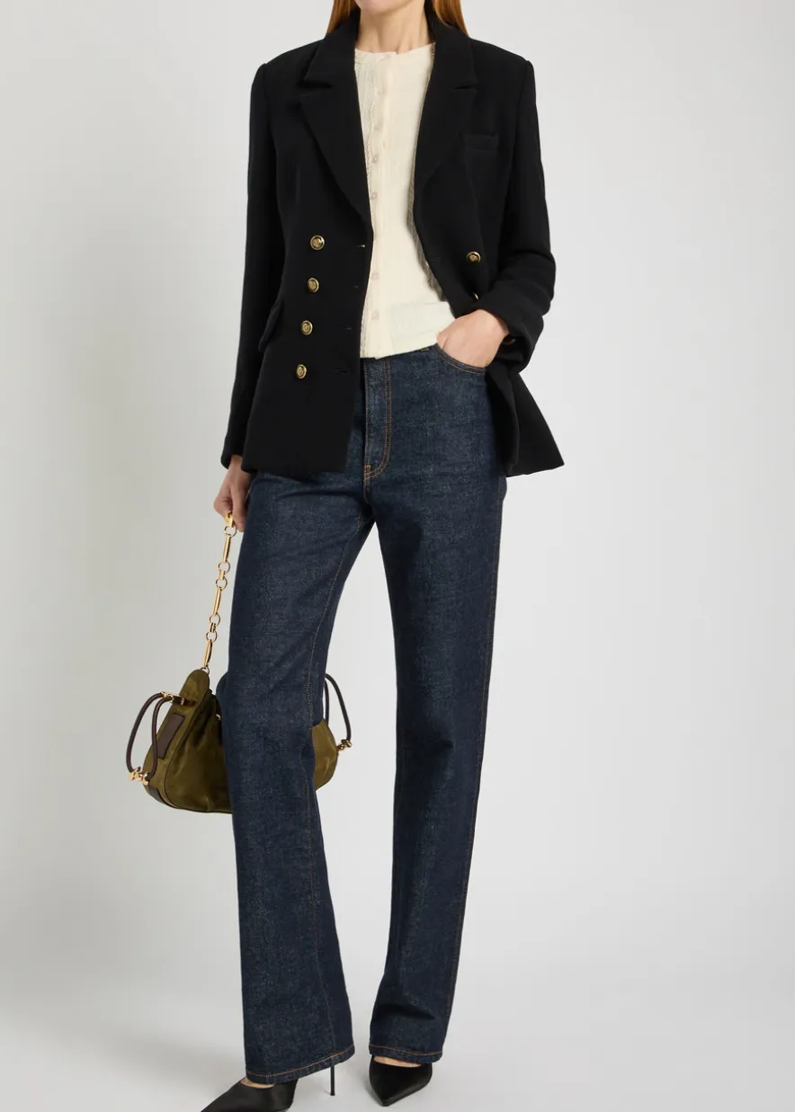 Claude Dicky double-breasted stretch-wool blazer