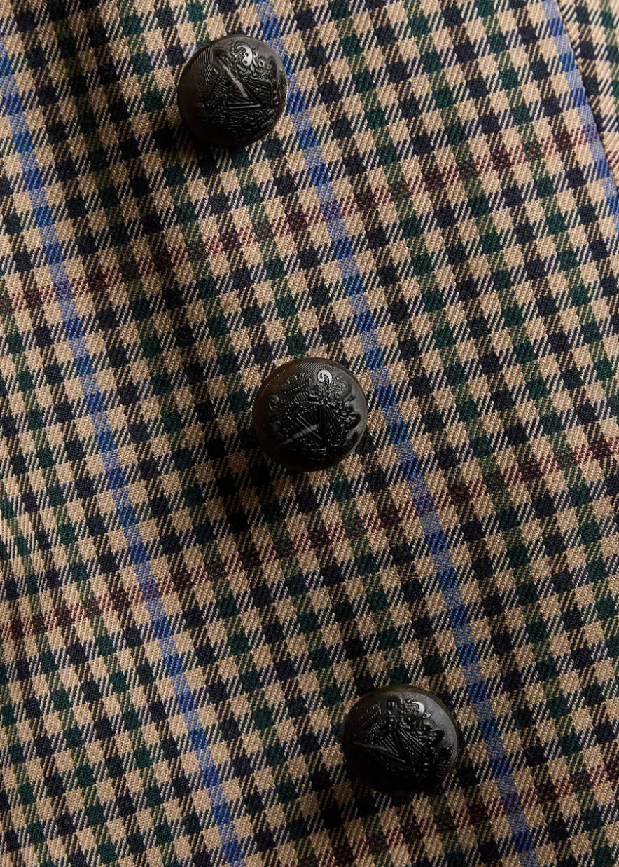 Claude Dicky plaid stretch-wool blazer