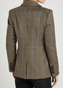 Claude Dicky plaid stretch-wool blazer