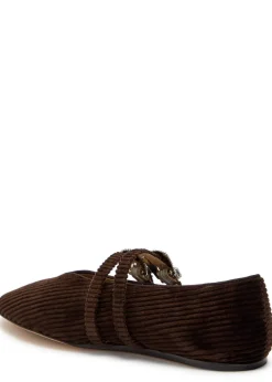 Claudia cordouroy ballet flats