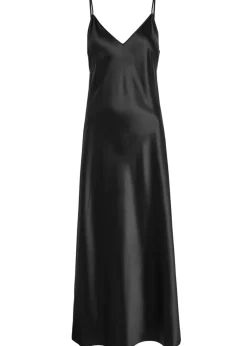 Clea silk midi slip dress