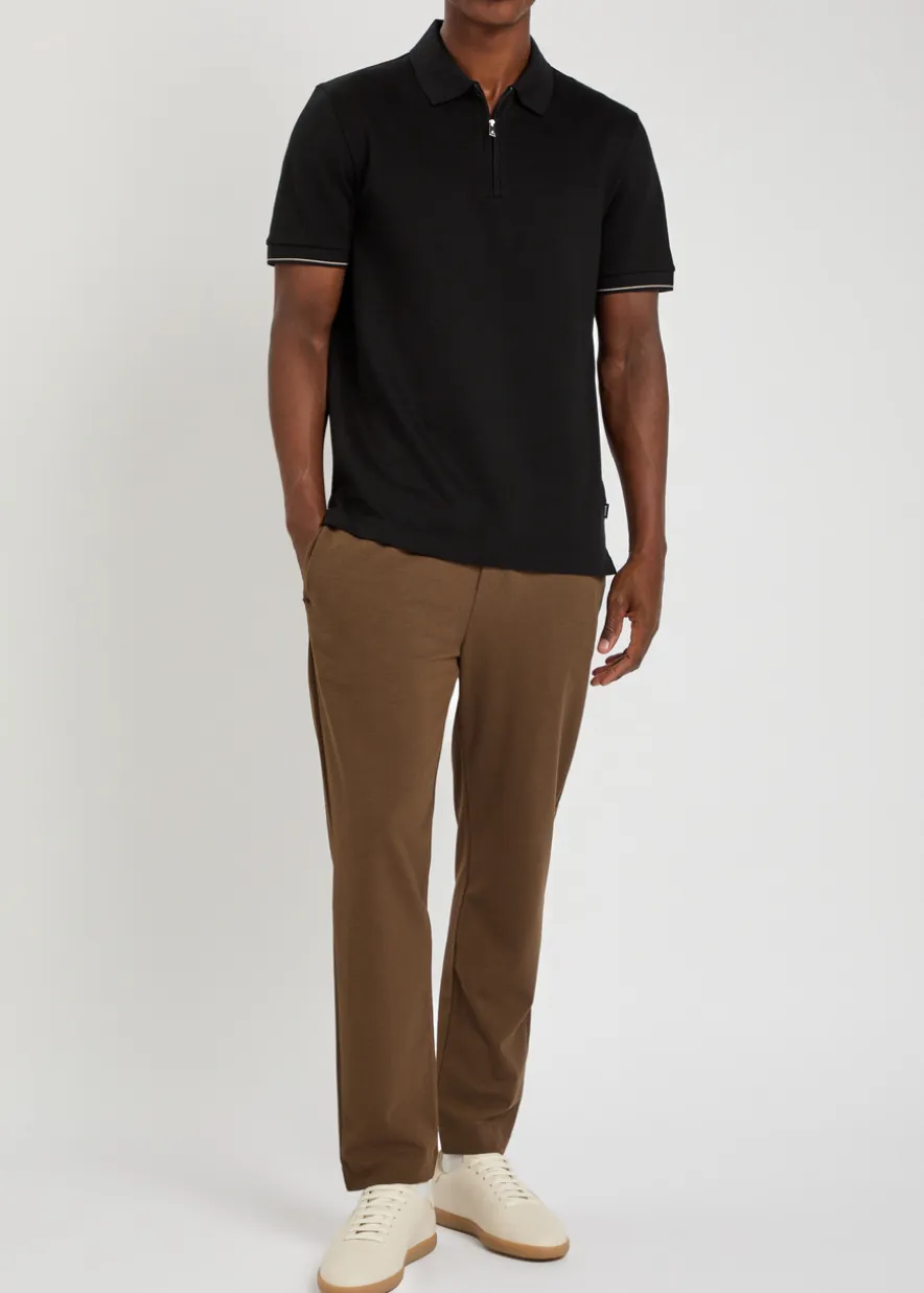 Close-knit cotton polo shirt