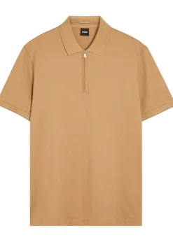 Close-knit cotton polo shirt