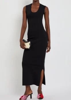 Close-knit maxi dress