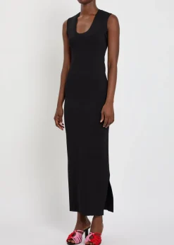 Close-knit maxi dress