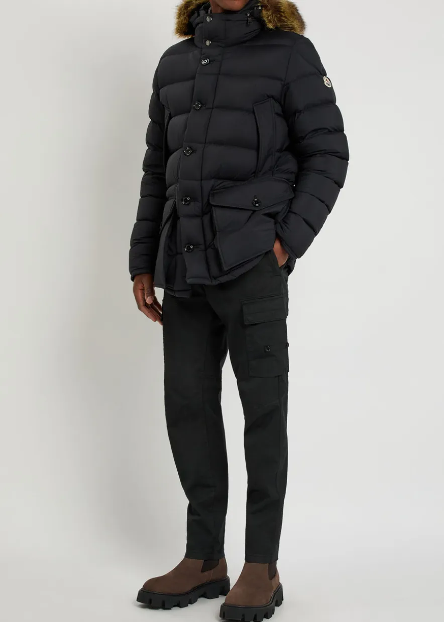 Clunye faux fur-trimmed nylon jacket
