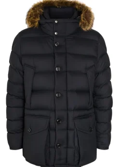 Clunye faux fur-trimmed nylon jacket