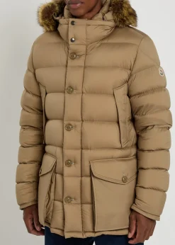 Clunye faux fur-trimmed nylon jacket