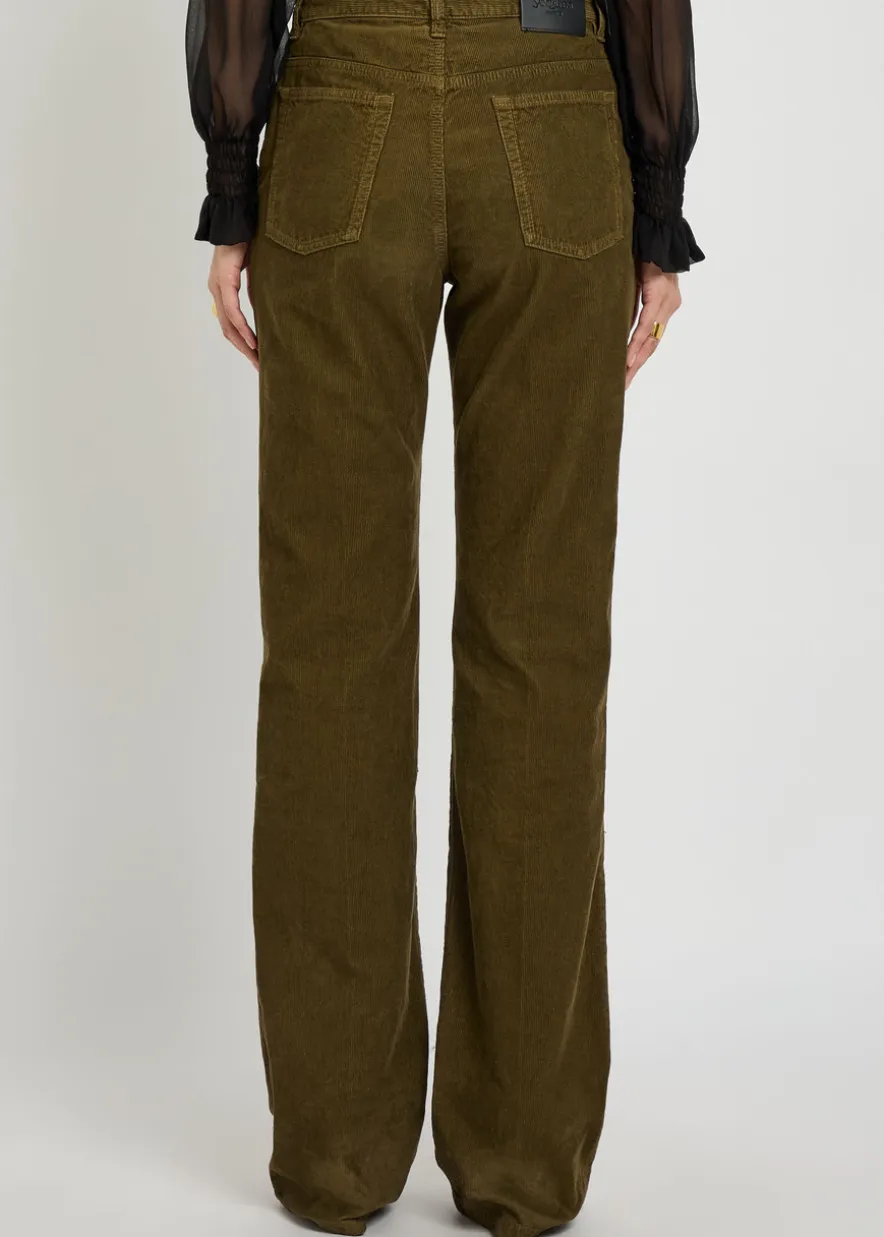 Clyde bootcut corduroy trousers