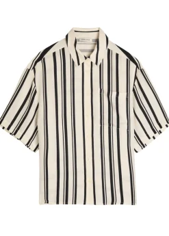 Coco striped satin shirt