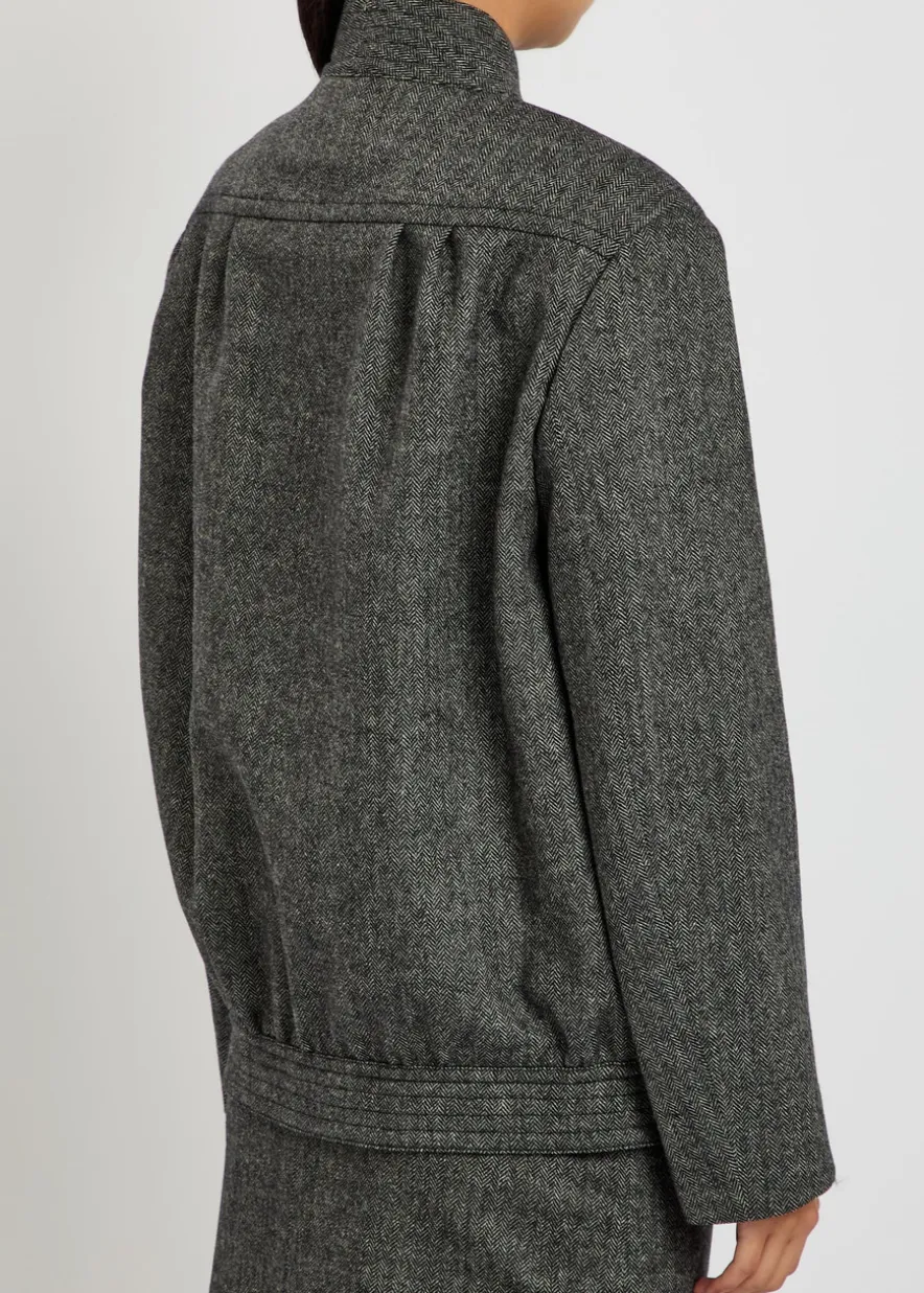 Coiba herringbone wool-blend jacket