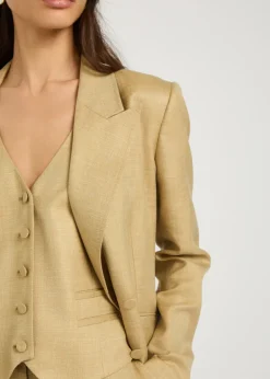 Coleridge wool and silk-blend vest