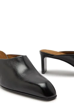 Colt 50 glossed leather mules