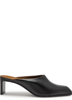 Colt 50 glossed leather mules