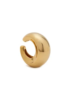 Concave small 14kt gold vermeil ear cuff