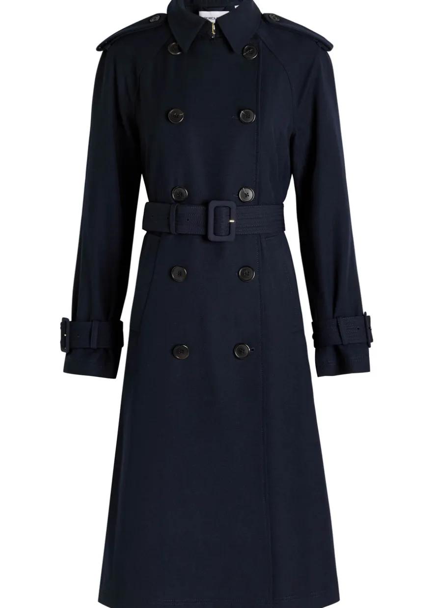 Conneley Dickey double-breasted twill trench coat
