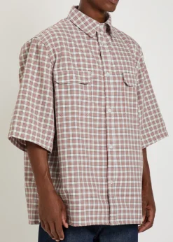 Corcoran checked twill shirt