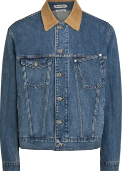 Corduroy Collar denim jacket