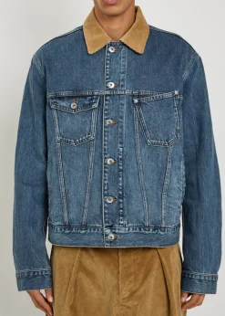 Corduroy Collar denim jacket