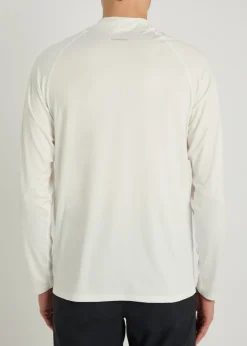 Core quarter-zip stretch-jersey top