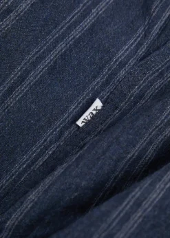 Corey striped cotton-blend shirt