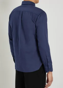 Cotton and linen-blend shirt