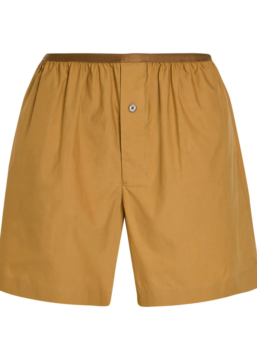 Cotton and silk-blend boxer shorts