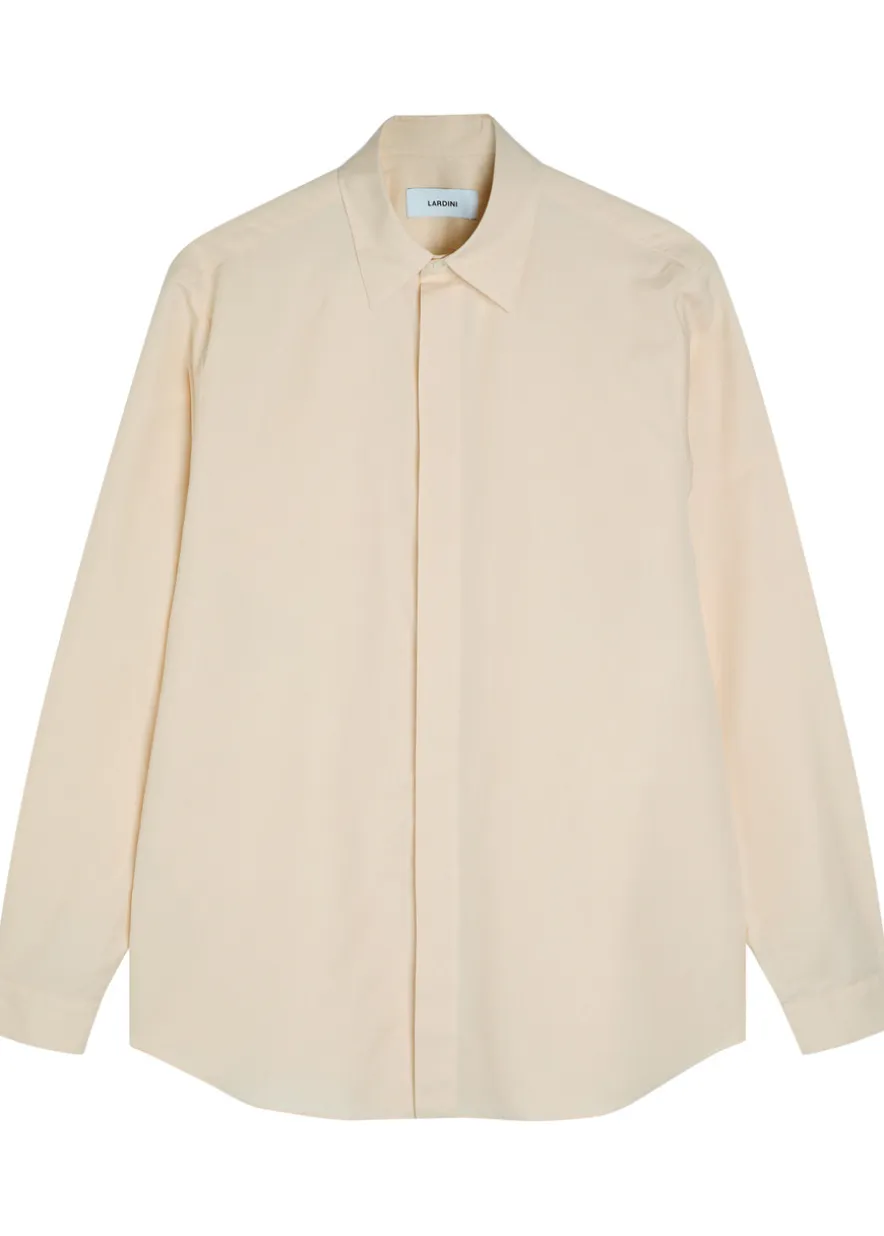 Cotton and silk-blend shirt