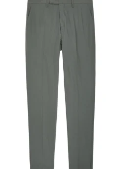 Cotton and silk-blend trousers