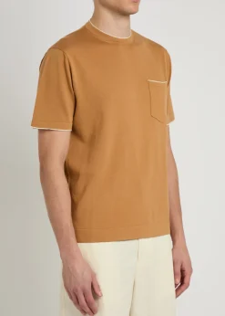 Cotton and silk-blend T-shirt