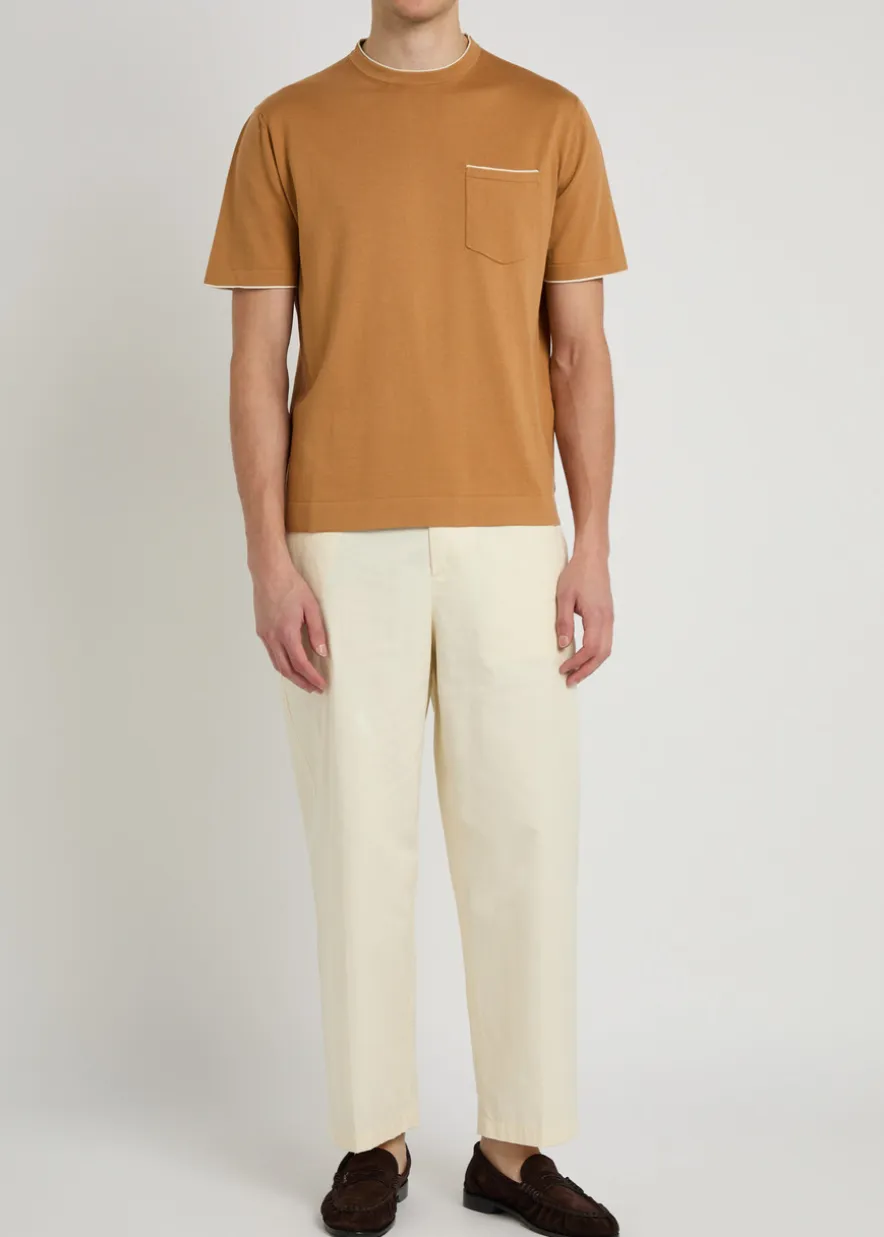 Cotton and silk-blend T-shirt