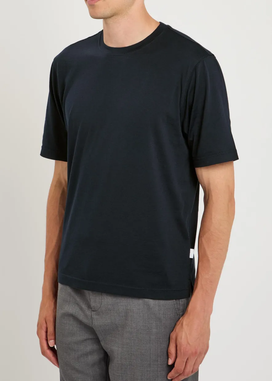 Cotton and silk-blend T-shirt