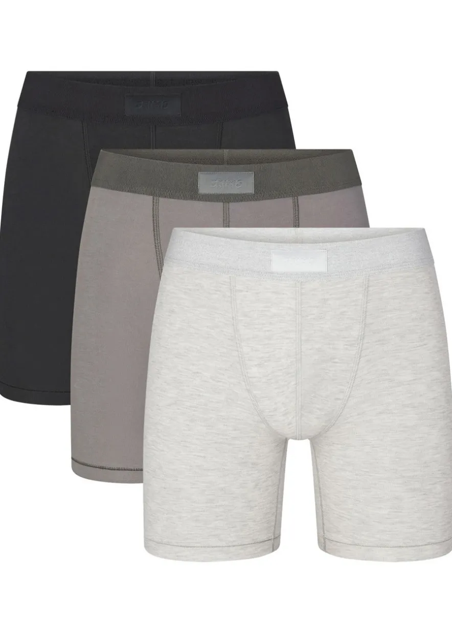 Cotton-blend 5" boxer briefs - set of three