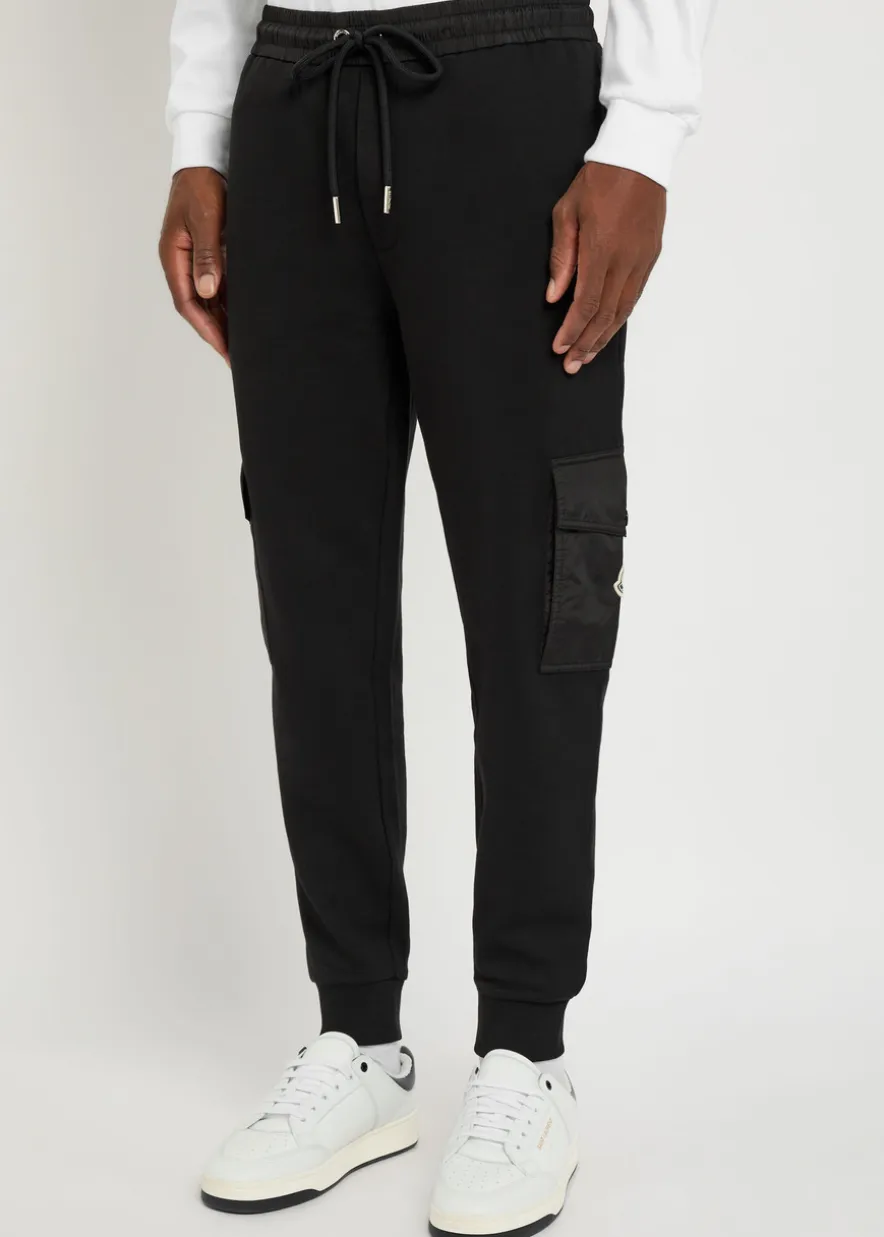 Cotton-blend cargo sweatpants