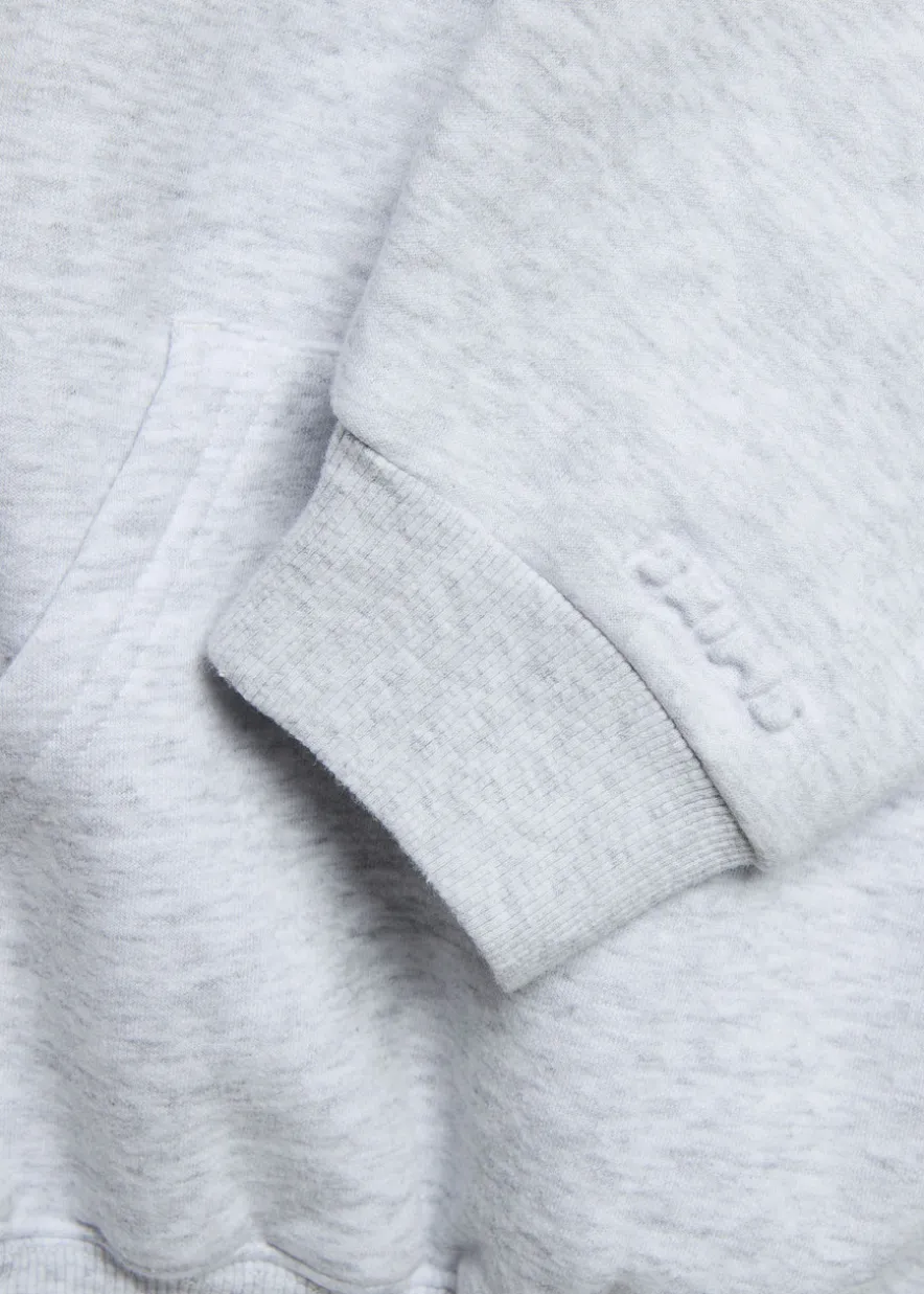 Cotton-blend hooded sweatshirt