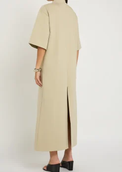 Cotton-blend maxi T-shirt dress