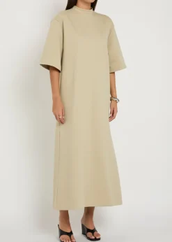 Cotton-blend maxi T-shirt dress