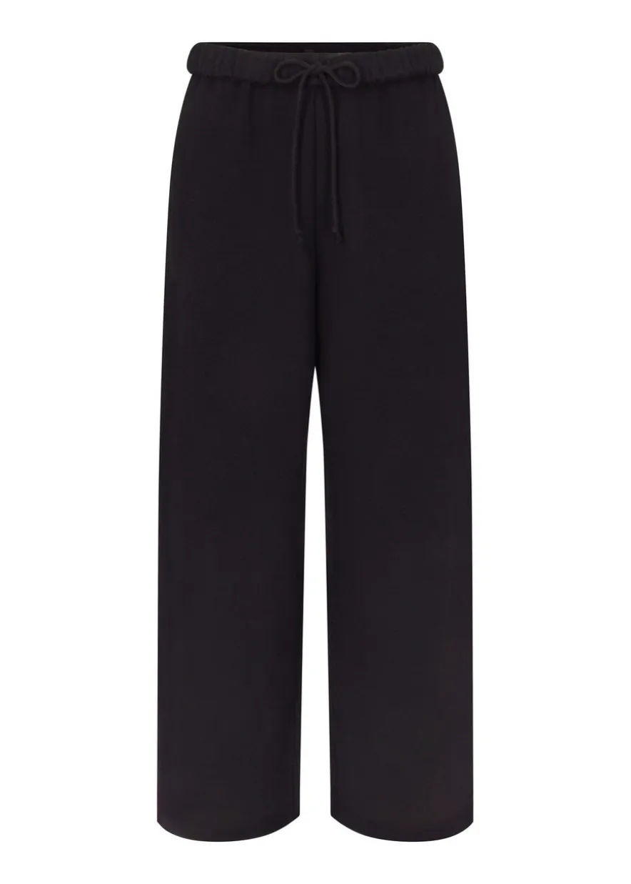Cotton-blend straight-leg sweatpants