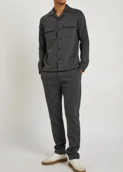 Cotton-blend trousers
